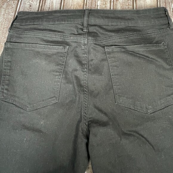 SO Women's Juniors 13 Waist 31 Black Distressed Stretch Skinny Pant Jeans EUC - Picture 4 of 7